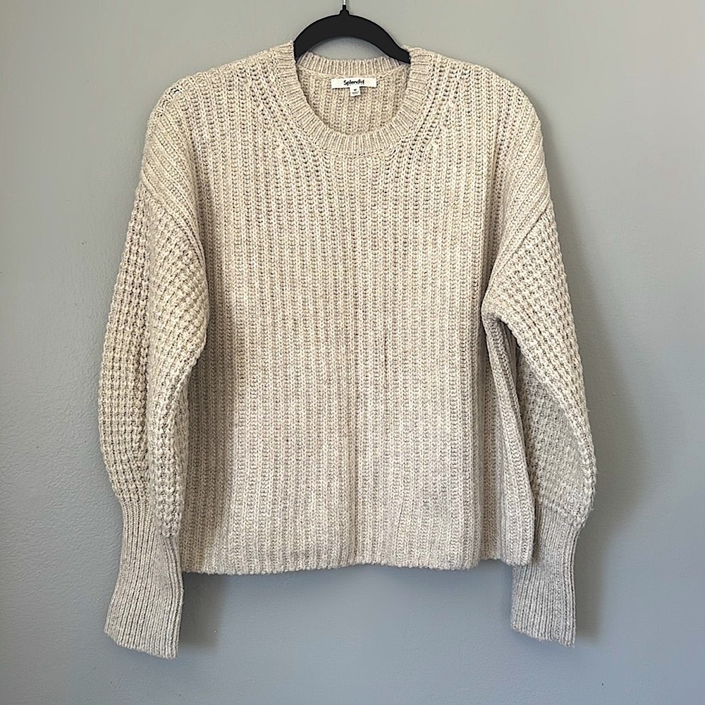 Splendid $168 Sarah Cashblend Sweater | Like New - Picture 3 of 11